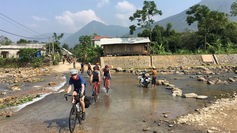 Cycling through tribal village